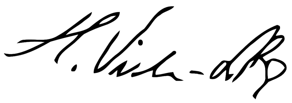 ASSINATURA DO COMPOSITOR HEITOR VILLA-LOBOS, QUE FOI ESCOLHIDO PARA REPRESENTAR OS CLÁSSICOS BRASILEIROS